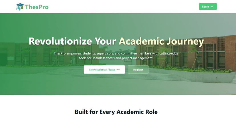 ThesPro - Thesis & Project Management System